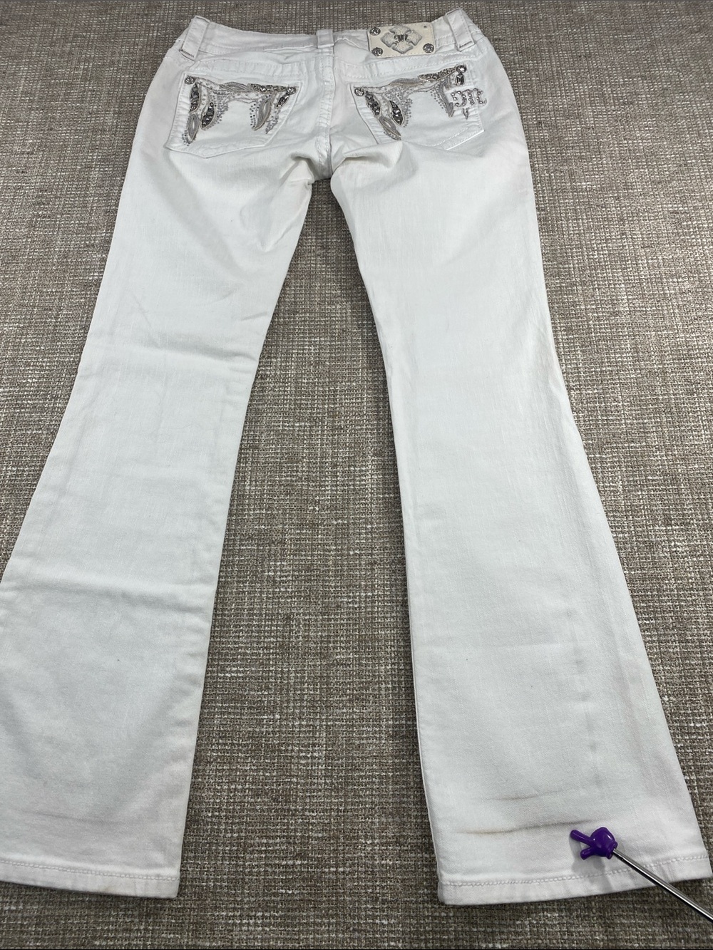Miss Me White Boot Cut Jeans - Picture 16 of 16